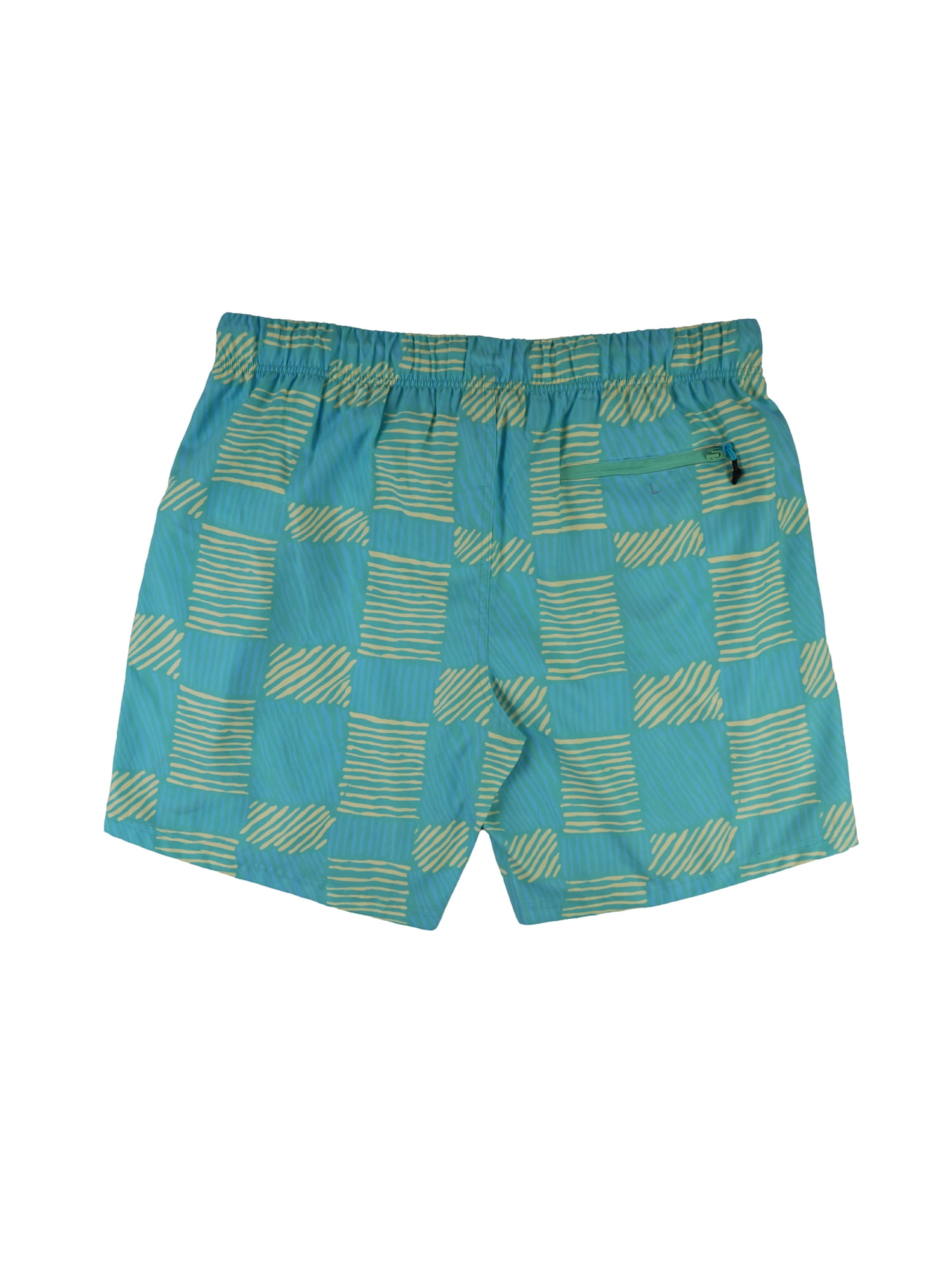 Maui and Sons Uncarved Check Men's Swim Trunks | Classic Deep Ocean Quick Drying Pool Shorts Inspired by California Surf Culture & Designed for Everyday Comfort