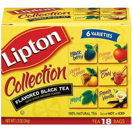 Lipton: Black Tea Collection Flavored Beverage, 1.2 oz