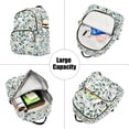 thumbnail image 5 of FORMRS Mini Backpack Purse for Women Travel Daypack Casual Shoulder Bag, Darker Leafy Pattern, 5 of 7