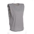 thumbnail image 2 of Women Summer Loose Slim Tank Top Solid Cotton Sleeveless Vest Round Neck Cami Shoulder Pads T-Shirts, 2 of 4