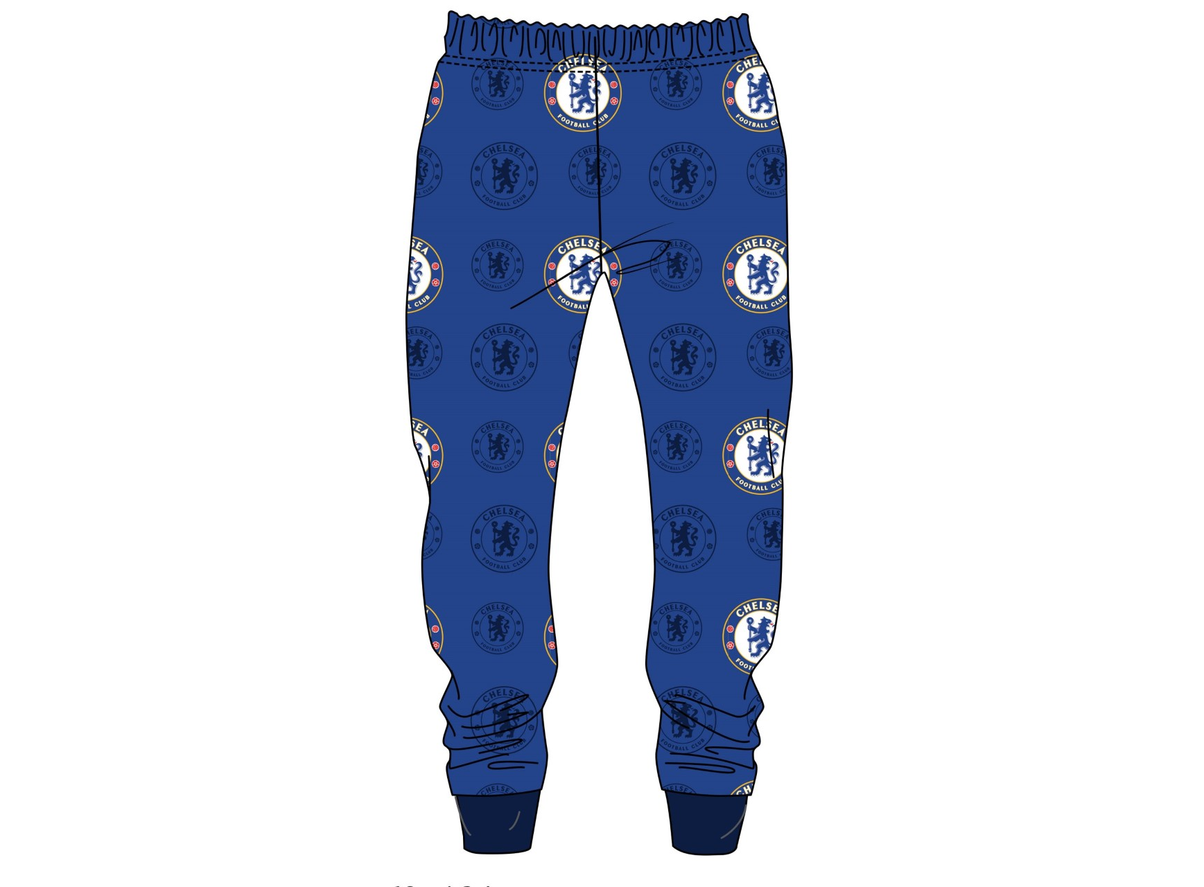 Everything English Chelsea FC Mens Fleece Lounge Pants, Men's, Size: Large 36/38, Blue