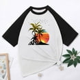 thumbnail image 4 of DailyTrove Women's Graphic Baseball Tee - Short Sleeve Casual Top, Playful for Summer & Gatherings, 4 of 4