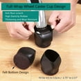 thumbnail image 3 of Silicone Bed Office Chair Wheel Stopper Furniture Legs Caster Cups Chair Feet Floor Protectors Felt Bottom Prevents, 3 of 13