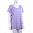 thumbnail image 4 of Women Summer Loose T-Shirt Purple Short Sleeve Quick Drying Tops Plus Size S-2XL, 4 of 5