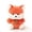 Fox, variant on Moocorvic Frog Plush, 8" Cute Green Stuff, Soft Frog Stuffed Animal Plushies, Birthday Gift