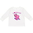 thumbnail image 3 of Inktastic I Love Hippos with Pink Hippo and Flowers Boys or Girls Long Sleeve Toddler T-Shirt, 3 of 5