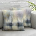 thumbnail image 3 of JEUXUS Short Plush Pillowcase Tree Nature Landscape Modern Textured Forest White, 3 of 5