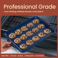 thumbnail image 3 of Bakken- Swiss Kitchen Baking Pan Set - Nonstick Coating, Carbon Steel Bakeware Sets with Blue Silicone Handles, Baking Kitchen Essentials, Oven Safe Tray (Up To 450° F), Set of 6, 3 of 9