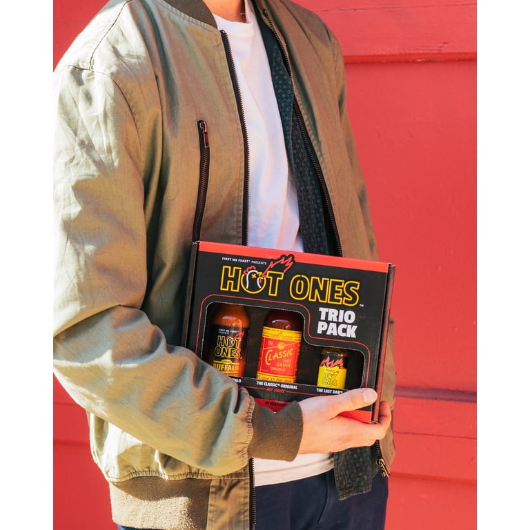 Hot Ones Mini Dab Hot Sauce Trio Gift Box, Includes Buffalo