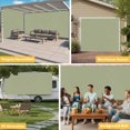 thumbnail image 6 of Sage Green Garage Door Cover Banner 7 x 16 FT, Farmhouse Sage Green Decor Garage Door Curtains Backdrop with Grommets for Indoor Outdoor Wall Party Porch Yard Decorations Background, 6 of 9