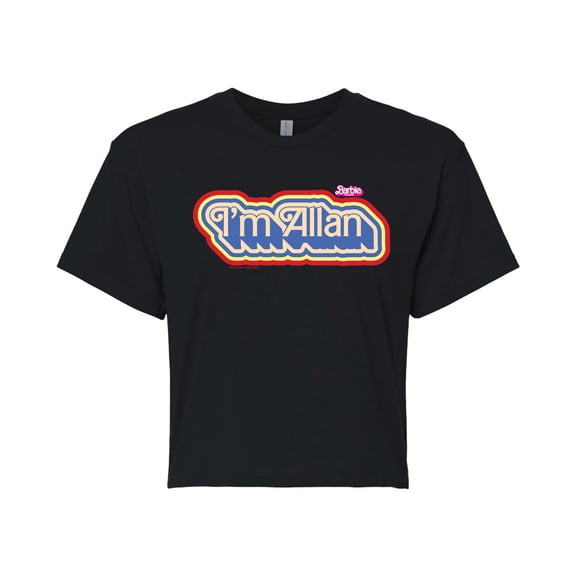 Barbie The Movie - I'm Allen - Juniors Cropped Cotton Blend T-Shirt