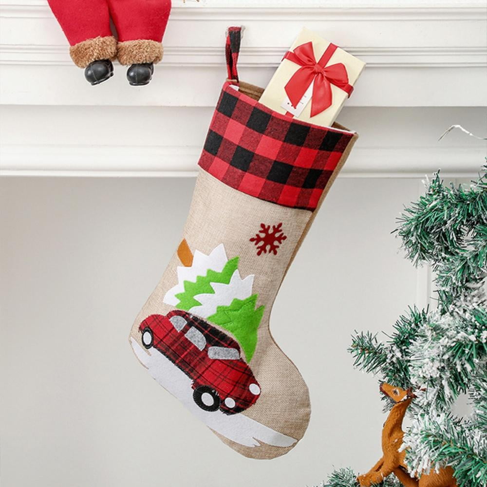 Christmas Party Santa Socks Xmas Tree Hanging Ornaments Festival Decor Stocking 
