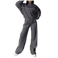 thumbnail image 3 of Sweat Suit Women Two Piece Long Sleeve Pullover and Baggy Sweatpants Lounge Womens Fall Sets for Women, 3 of 7