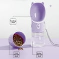 thumbnail image 3 of Botella De Agua Para Perros, Dispensador De Agua Portátil Para Perros, Lindo Y Ancho Bebedero De Agua A Prueba De Fugas, Botella Razonable, Cordón A Juego Para Caminar, 3 of 7