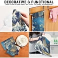 thumbnail image 6 of GZHJMY The Great Wave Kanaga Kitchen Dish Towel Set, Drying Kitchen Towels Tea Towels Gift Set for Drying Cleaning Cooking Baking 4Pcs, 6 of 6