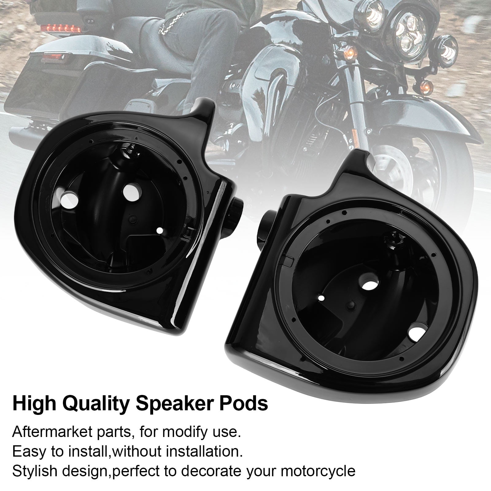 Vented Lower Fairing 6.5 Speaker Adapter Fitted For Harley Davidson Street Glide Road King Custom Install Parts Vented Lower Fairing 6.5 Speaker Adapter Fitted For Harley Davidson Street Glide Road King Custom Install Parts