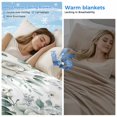 thumbnail image 2 of White Spring Floral Cooling Blanket, Lightweight Breathable Summer Throw Blanket with Double Sided Cold Effect, Pastoral Flowers Watercolor Picnic Beach Blankets Bed Sheet for Hot Sleepers 40"x60", 2 of 8