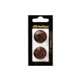 thumbnail image 1 of Dill Buttons 23Mm 2Pc Shank Leather Brown, 1 of 3