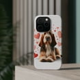 thumbnail image 4 of DistinctInk Tough Case for Apple iPhone 14 PRO (6.1" Screen), Compatible with MagSafe Charging - Valentine's Day Grand Basset Griffon Vendéen, 4 of 6
