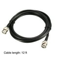 thumbnail image 4 of Uxcell RG58 Coaxial Cable with BNC Male to BNC Male Connectors 50 Ohm 12-ft 2 Pack, 4 of 5