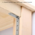 thumbnail image 2 of 125x75mm L Shape Stainless Steel Shelf Corner Brace Angle Bracket, 2 of 8