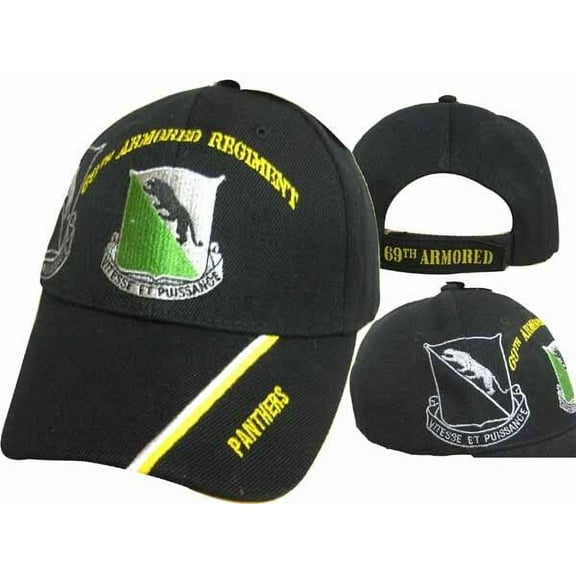 US Army 69th Armored Regiment Officially Licensed Military Baseball Cap Black
