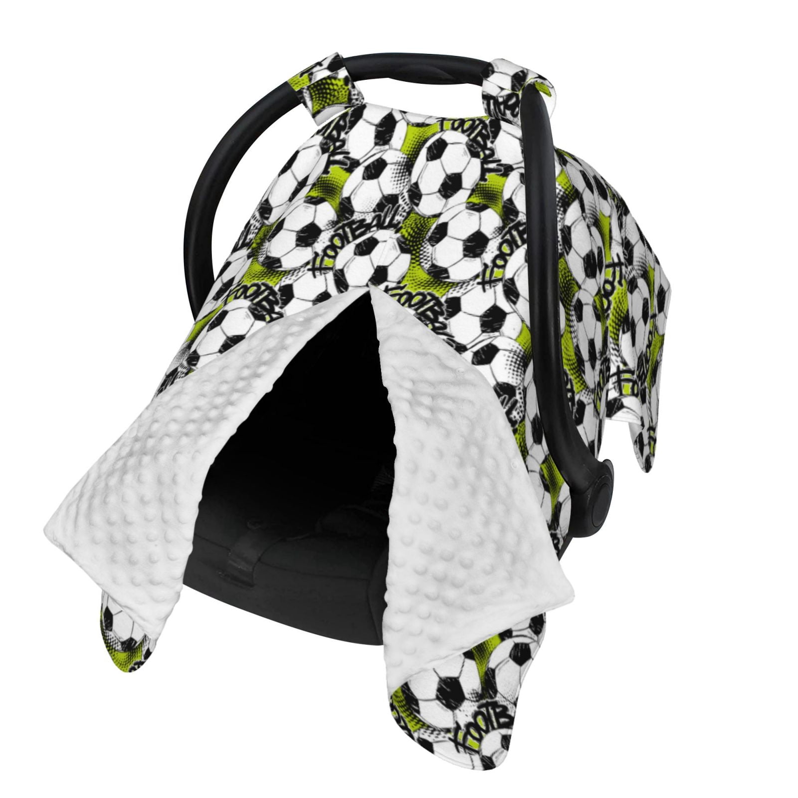 Naloa Soccer and Football Baby Car Seat Cover, Breathable Baby Carrier Cover, Multiuse Baby Carrier Cover & Nursing Breastfeeding Cover