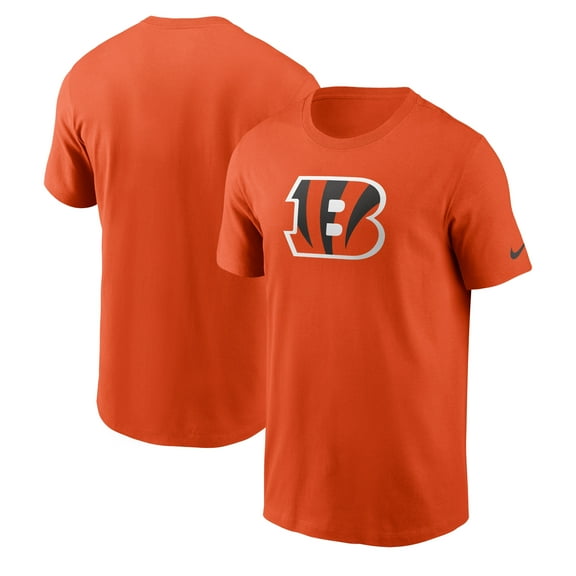 Men's Nike Orange Cincinnati Bengals Primetime Logo Essential T-Shirt