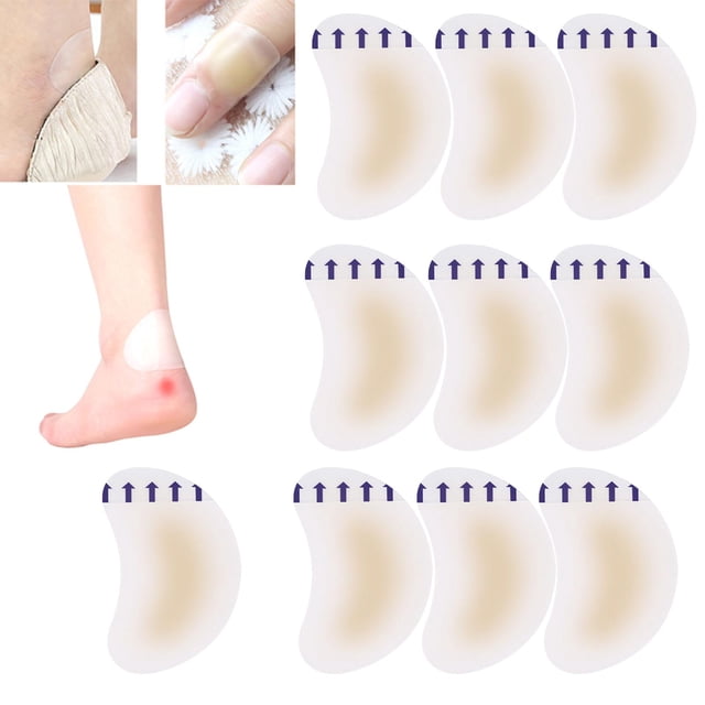 10 Piezas Pegatinas de para Zapatos, Almohadilla para el talón del Zapato Calcomanía autoadhesiva para el talón de Protección para los 42 mm x 62 mm Colco Pegatinas de tacón