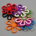thumbnail image 2 of lionlar Bright Candy Color DIY Craft Assorted Wooden Flower-shape Beads - 50 Pieces for, 2 of 9