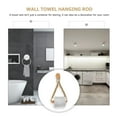 thumbnail image 2 of NIAIZEK Wood Rope Toilet Paper Holder Wall Mount Khaki Rustic Style Roll Paper Holder for Home, 2 of 4