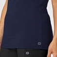 thumbnail image 2 of Wink Layers Women's Silky Knit Short Sleeve Tee, Navy, M Regular, 2 of 5