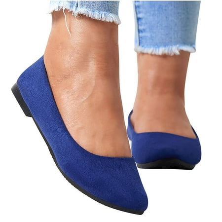 

HTNBO Flat Shoes for Women Comfortable Dressy Casual Round Toe & Slip On Work Office Ballet Flats