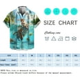 thumbnail image 4 of WHNBCW Novelty Cat Button Down Shirt Funny Kitty Graphic Hawaiian Shirt, 4 of 6
