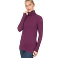 thumbnail image 4 of Niobe Clothing Womens Basic Long Sleeve Turtle Neck T-Shirt Top, 4 of 6