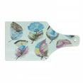 thumbnail image 1 of Feather Cutting Board, Abstract Feathers with Display Watercolor Style Boho Inspiration Vintage, Decorative Tempered Glass Cutting and Serving Board, Wine Bottle Shape, Multicolor, by Ambesonne, 1 of 1