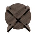 thumbnail image 4 of Table d'Appoint Ronde en Bois de 19 Pouces avec Base Croisée Ouverte - Frêne Cérusé, 4 of 5