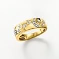 thumbnail image 5 of Ross-Simons 0.15 ct. t.w. Diamond Moon and Star Ring in 18kt Gold Over Sterling, Women's, Adult, 5 of 6