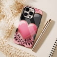 thumbnail image 6 of Heart - shaped Glossy iPhone Case for Valentine's Day Lovers, Elegant Romantic Decor Compatible with iPhone 11/12/13/14/15/16 (Pro Max/Plus), 6 of 9