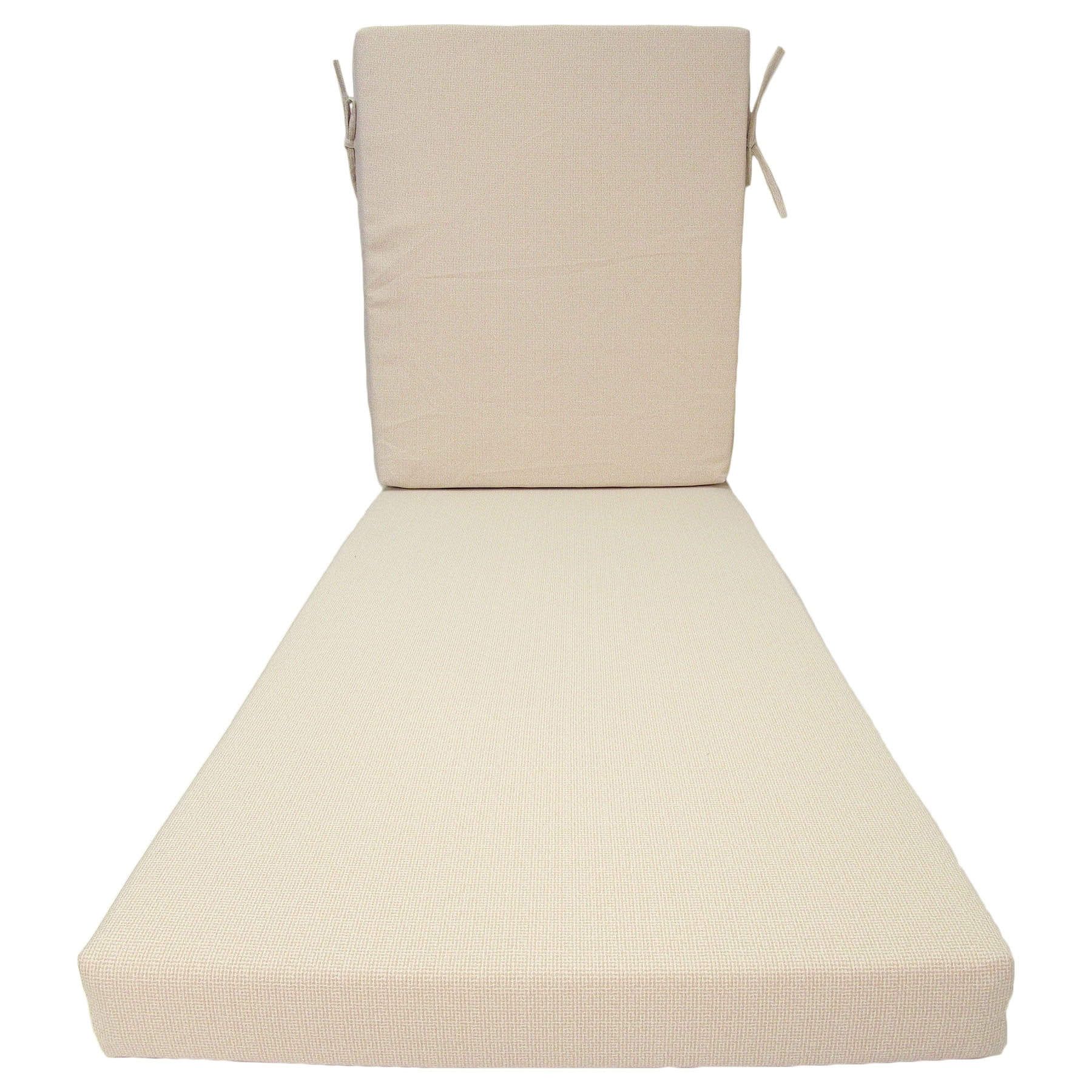 Better Homes & Gardens 72" x 23" Outdoor Chaise Lounge Cushion, 1-Piece, Beige