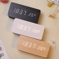 thumbnail image 4 of Digital Alarm Clock, with Wooden Electronic LED Time Display - style2, 4 of 5