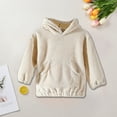 thumbnail image 5 of biudgviw Oversized Sweatshirt for Children Soft Knit Long Sleeve Cute Pullover Tops Lounge Winter Fleece Hoodies with Pockets, 5 of 7