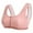 Pink, variant on Kiplyki Womens Sports Bra Large Size Underwear Comfortable U-shaped Back Gathered Without Steel Ring Underwear