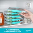 thumbnail image 3 of Sistema TO GO Contenedores multidivididos para comidas y alimentos | con separadores y clips | 820 ml | Sin BPA | Reciclable con TerraCycle&reg; | 5 recipientes de almacenamiento de al Sistema NA, 3 of 6