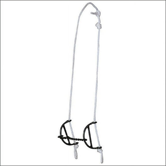 Hilason Black Steel Sliding Horse Gag Bit Sweet Iron Twisted Wire Snaffle Mouth