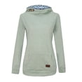 thumbnail image 1 of Birdeem Casual Womens Sweatshirt Pure Color Pocket Button Pullover Sweatshirt Blouse, 1 of 8