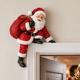 thumbnail image 5 of Santa Claus Door Topper Decoration, Resin Santa Climbing Door Frame Ornament with Gift Sack, Christmas Door Top Figurine for Xmas Home Wall Decor (Santa), 5 of 5