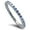 Blue, variant on All In Stock Round CZ Eternity Stackable Ring Sterling Silver Size 3