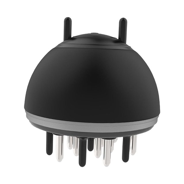 Peine aplicador de cuero cabelludo Sunnimix Reutilizable para aceite del cabello Negro 12 pines