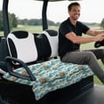 thumbnail image 5 of XYZCANDO Sea Turtle Shell Golf Cart Seat Covers with Pockets Soft, Fit for Sports Club Car Golf Cart Suitable for Club Golf Cart Rear Seat Club Cars, 5 of 8